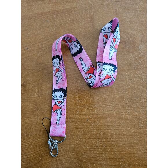 2 Popular Cartoon Network Classics Betty Boop One Size Pink Lanyard - Picture 5 of 7